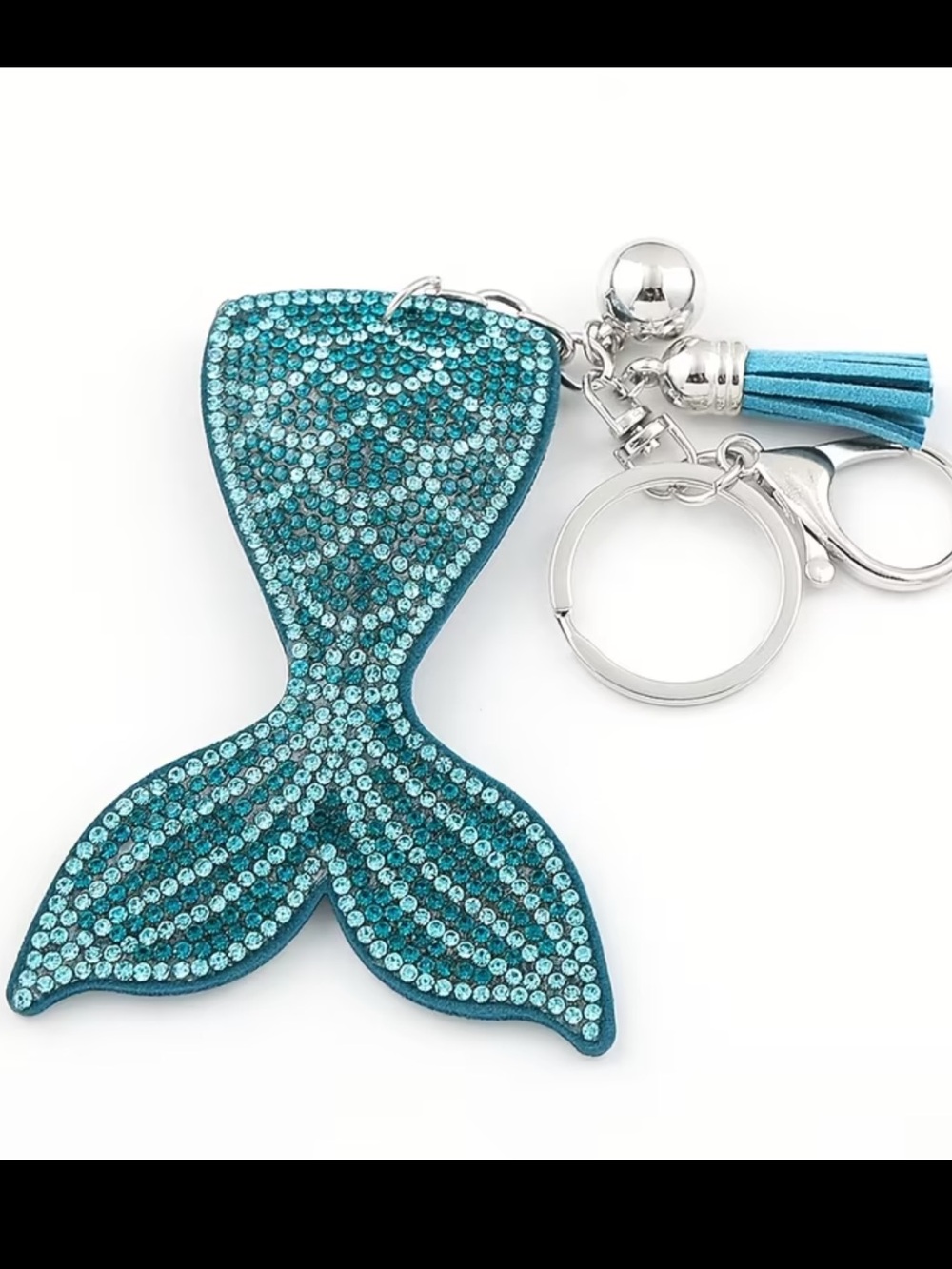 Mermaid Tail rhinestone keychain/purse charm! - Picture 2 of 4